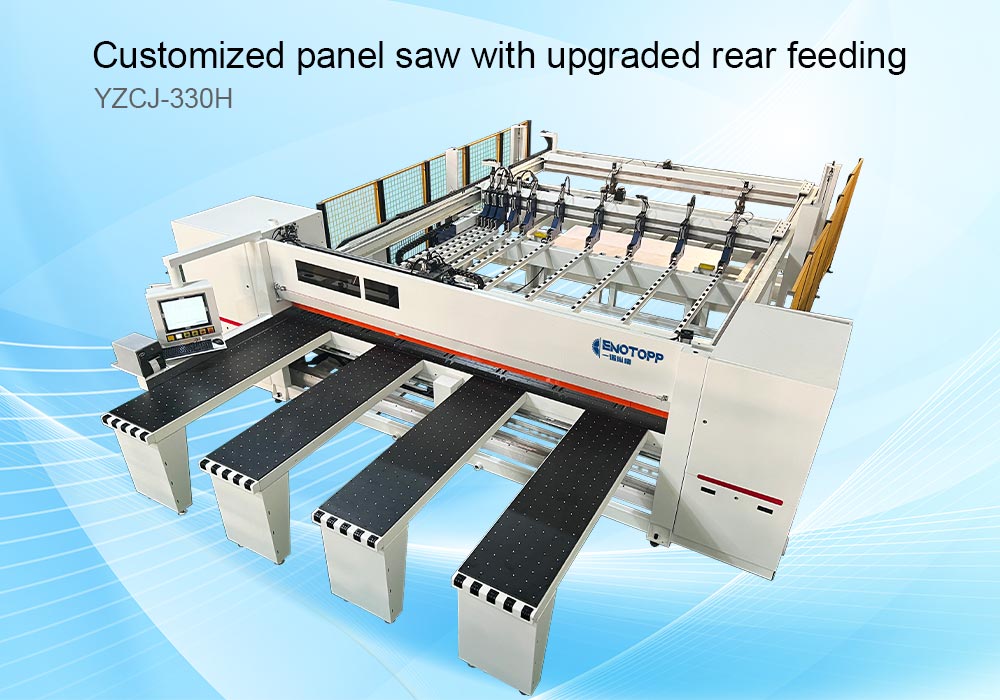 computer beam saw with upgraded rear feeding